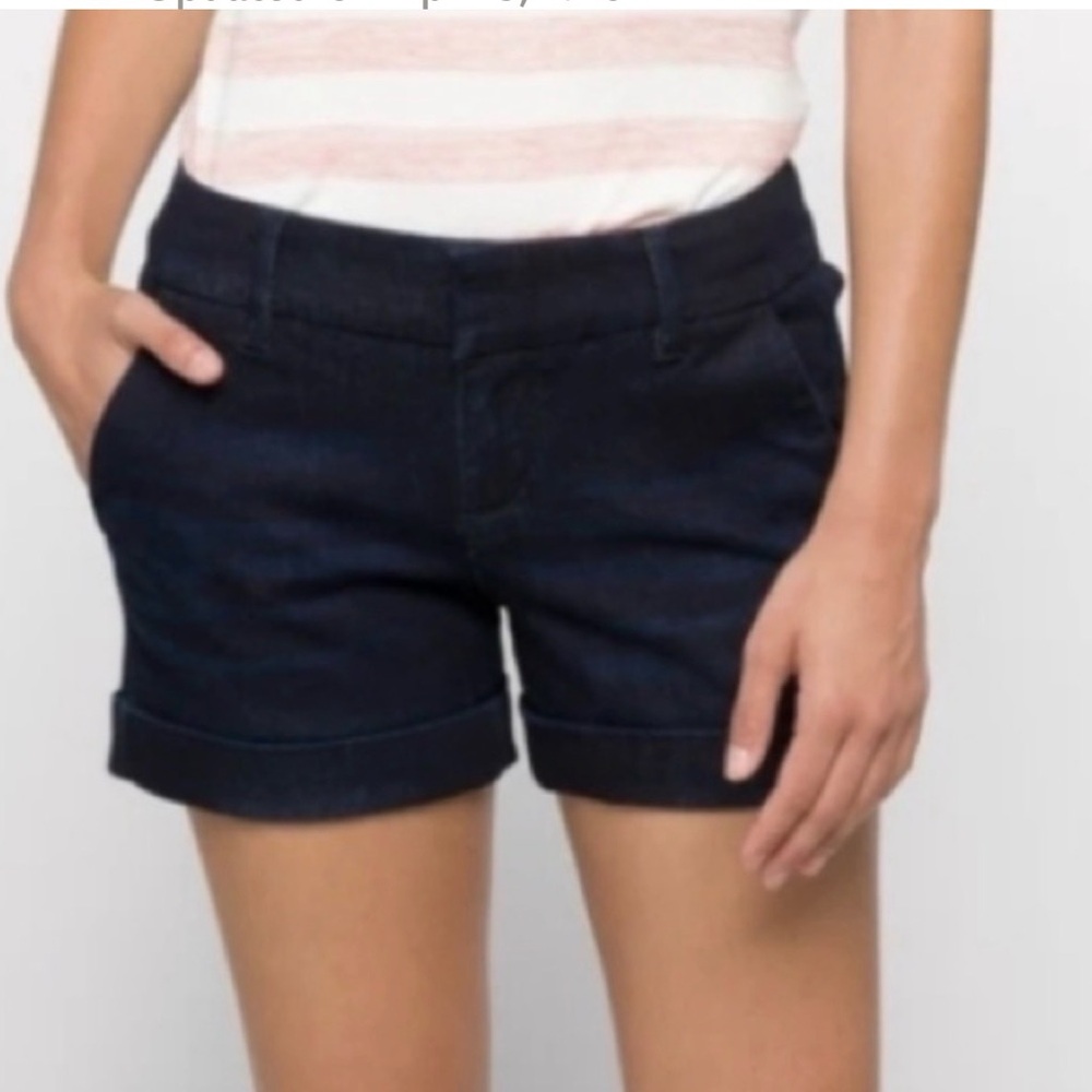 Dear John Denim Holly Shorts Cuffed Dark Denim Women Size 29